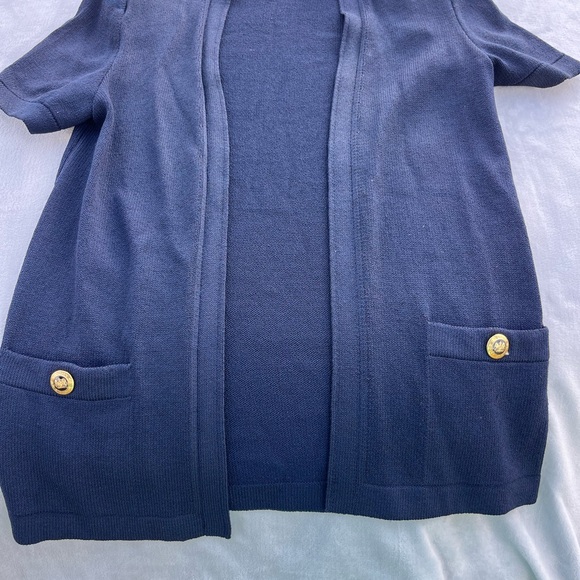 ST JOHN Basics skirt suit cardigan - Picture 2 of 9